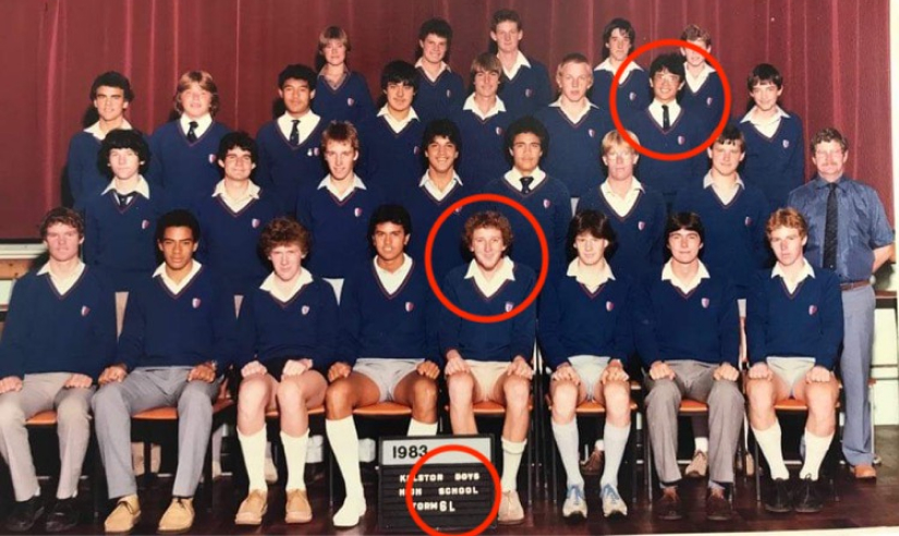Kelston Boys High School 6L 1983 form class photo